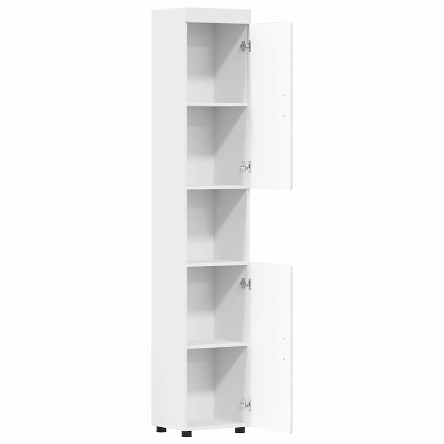 Badkamerkastenset TULUM Wit 37 x 31,5 x 203 cm Bewerkt hout