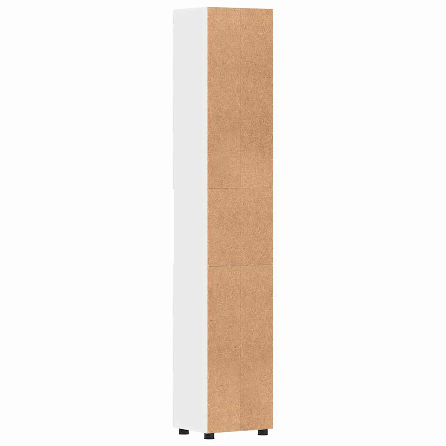 Badkamerkastenset TULUM Wit 37 x 31,5 x 203 cm Bewerkt hout