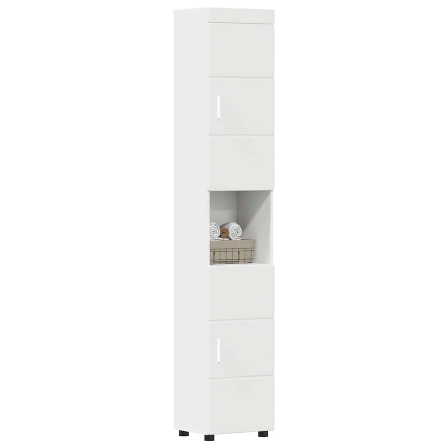 Badkamerkastenset TULUM Wit 37 x 31,5 x 203 cm Bewerkt hout