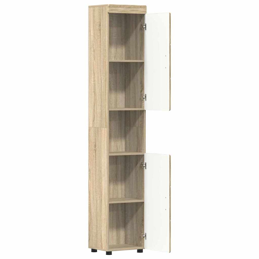 Badkamerkastenset TULUM Sonoma Eiken 37 x 31,5 x 203 cm