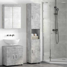 Badkamerkastenset TULUM Beton Grijs 37 x 31,5 x 203 cm