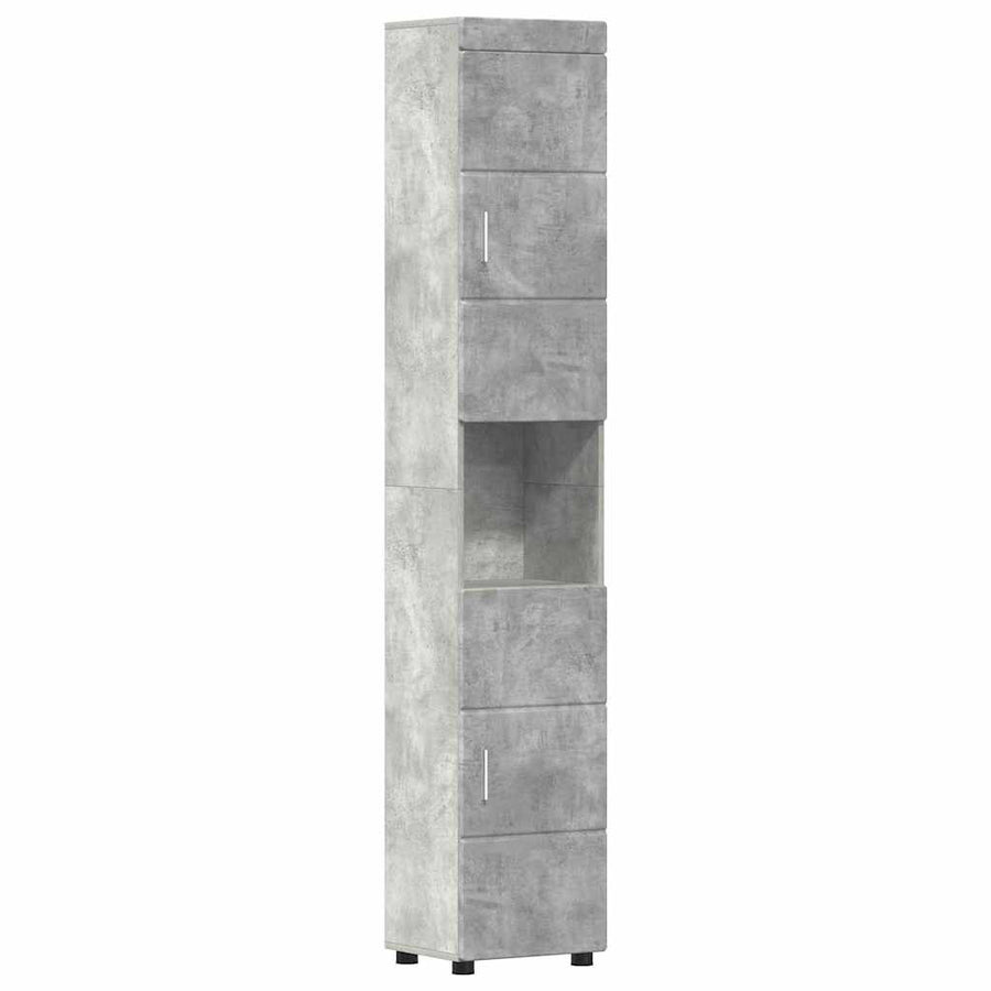 Badkamerkastenset TULUM Beton Grijs 37 x 31,5 x 203 cm