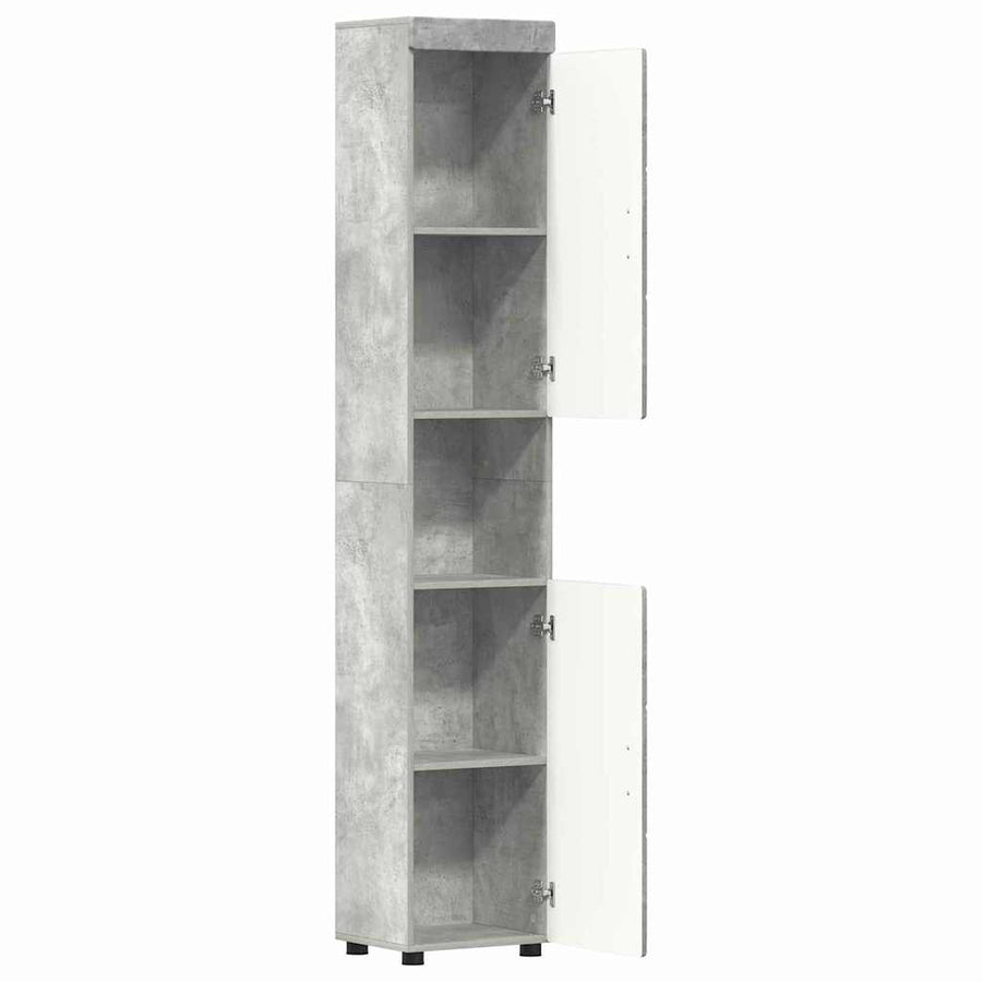 Badkamerkastenset TULUM Beton Grijs 37 x 31,5 x 203 cm