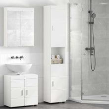 Badkamerkastenset TULUM Hoogglans wit 37 x 31,5 x 203 cm