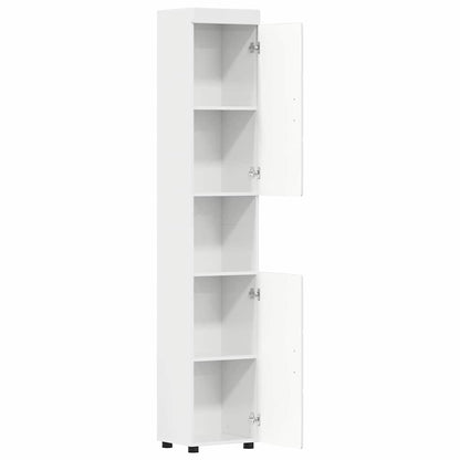 Badkamerkastenset TULUM Hoogglans wit 37 x 31,5 x 203 cm