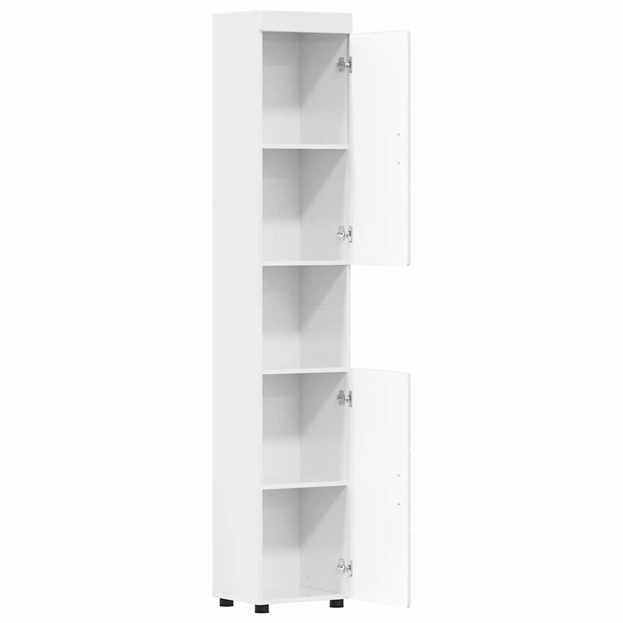 Badkamerkastenset TULUM Hoogglans wit 37 x 31,5 x 203 cm