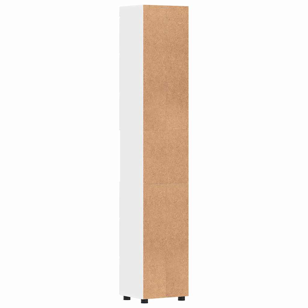 Badkamerkastenset TULUM Hoogglans wit 37 x 31,5 x 203 cm