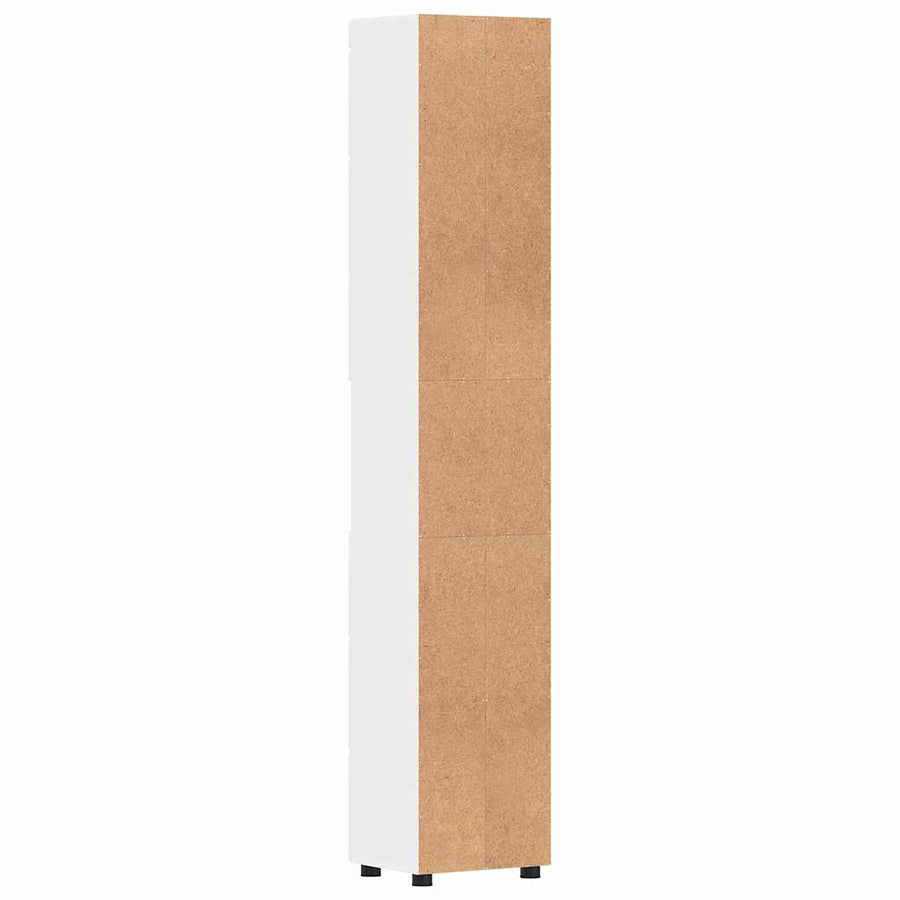 Badkamerkastenset TULUM Hoogglans wit 37 x 31,5 x 203 cm