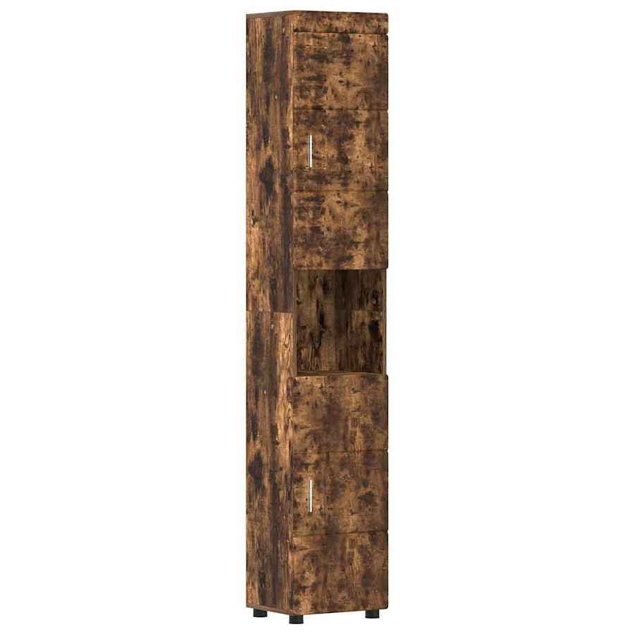Badkamerkastenset TULUM Gerookt eiken 37 x 31,5 x 203 cm
