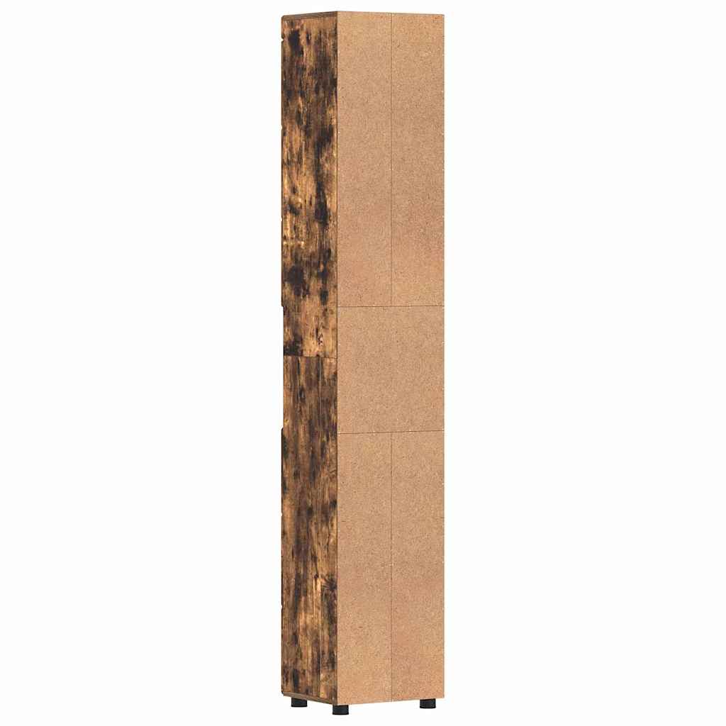 Badkamerkastenset TULUM Gerookt eiken 37 x 31,5 x 203 cm