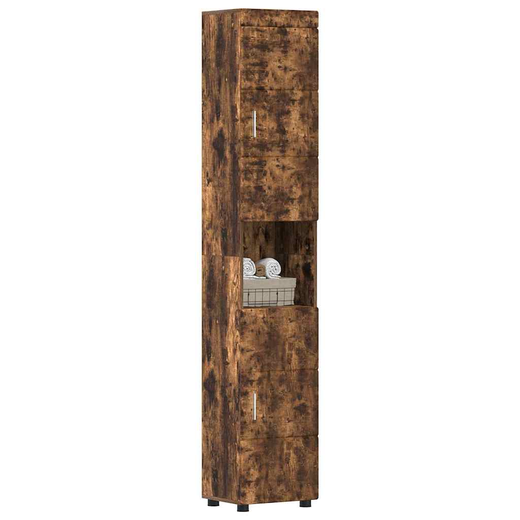 Badkamerkastenset TULUM Gerookt eiken 37 x 31,5 x 203 cm