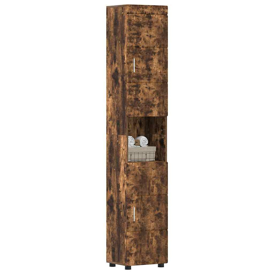 Badkamerkastenset TULUM Gerookt eiken 37 x 31,5 x 203 cm