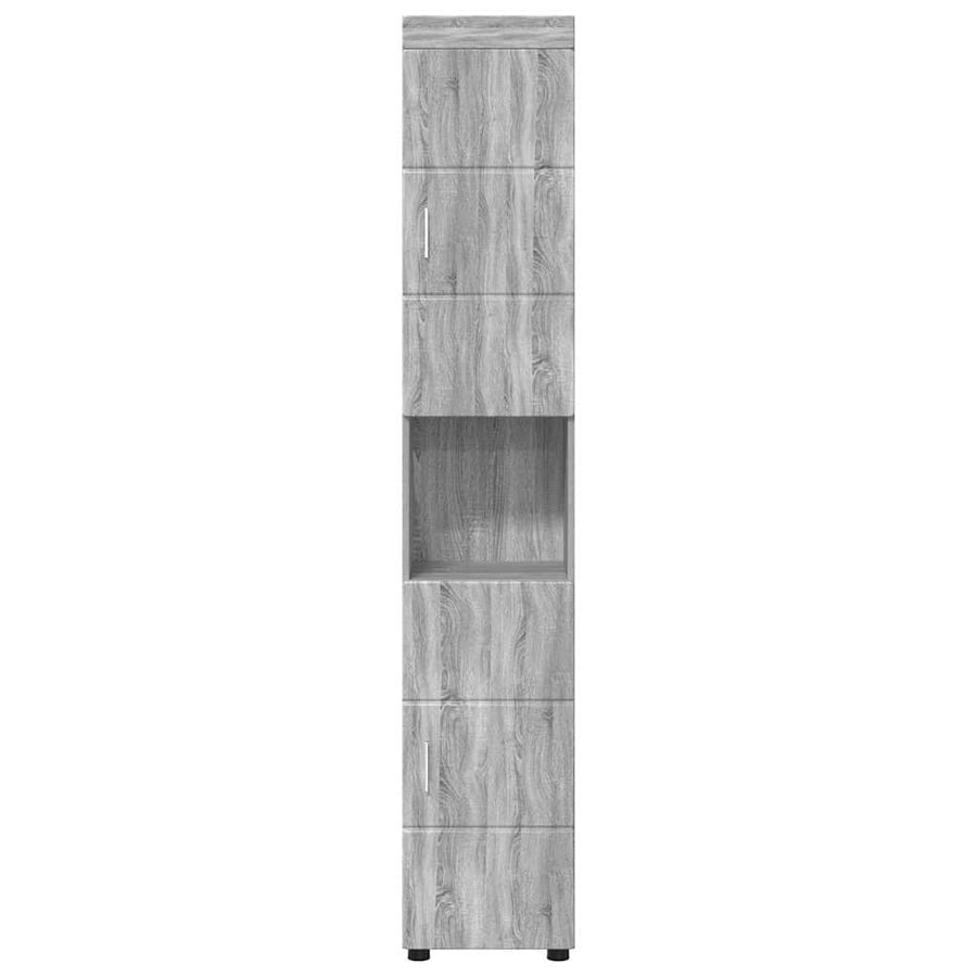Badkamerkastenset TULUM Grijs Sonoma 37 x 31,5 x 203 cm