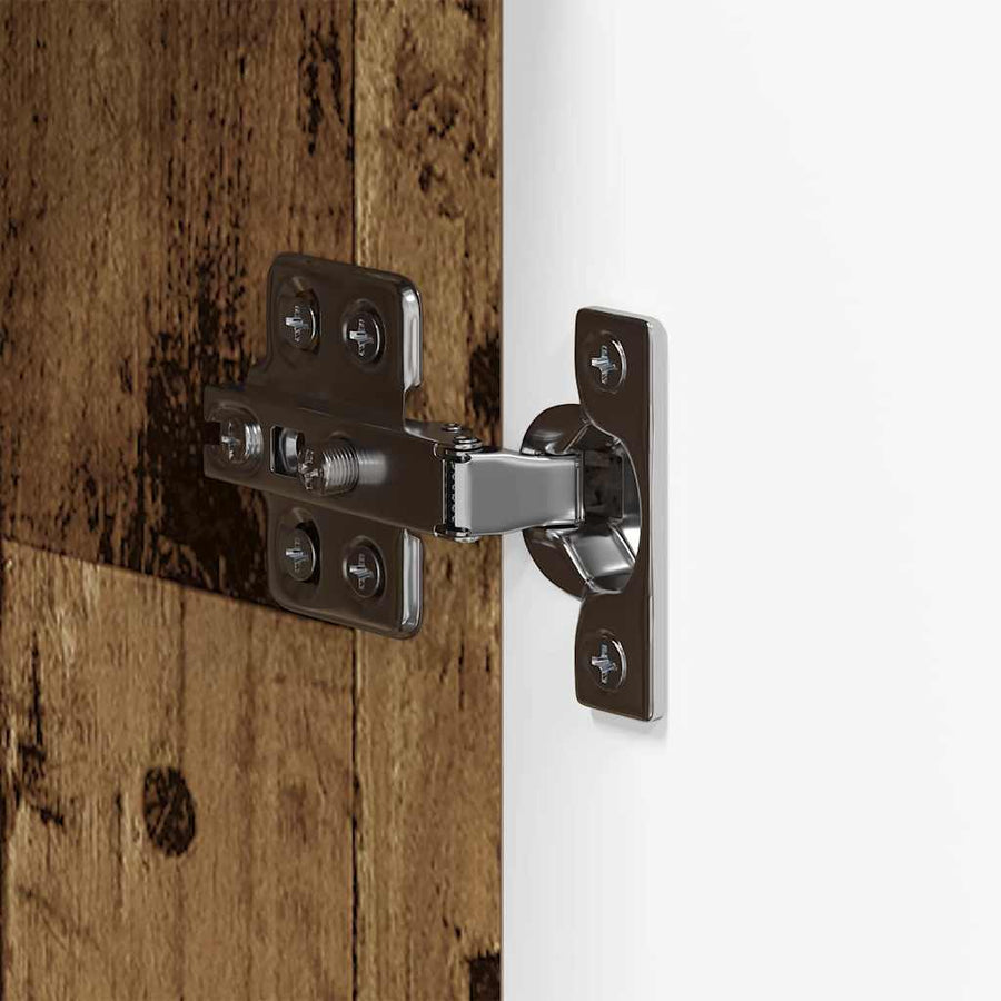 Badkamerkastenset TULUM Oudhout 37 x 31,5 x 203 cm Bewerkt hout