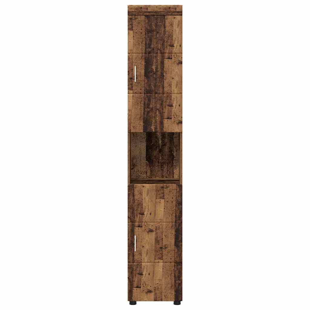 Badkamerkastenset TULUM Oudhout 37 x 31,5 x 203 cm Bewerkt hout