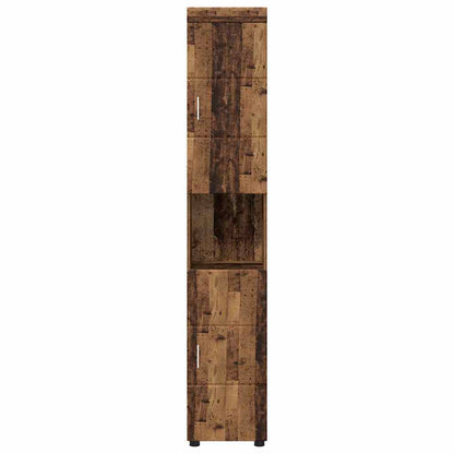 Badkamerkastenset TULUM Oudhout 37 x 31,5 x 203 cm Bewerkt hout