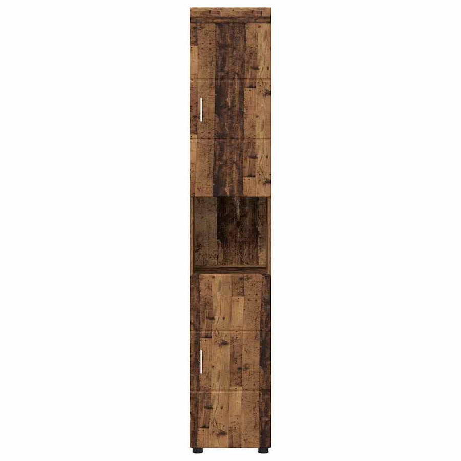 Badkamerkastenset TULUM Oudhout 37 x 31,5 x 203 cm Bewerkt hout