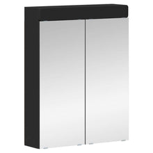 Badkamer spiegelkast TULUM Zwart 60 x 16,5 x 78 cm Bewerkt hout