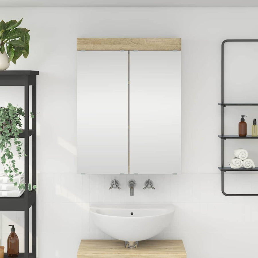 Badkamer spiegelkast TULUM Sonoma Eiken 60 x 16,5 x 78 cm