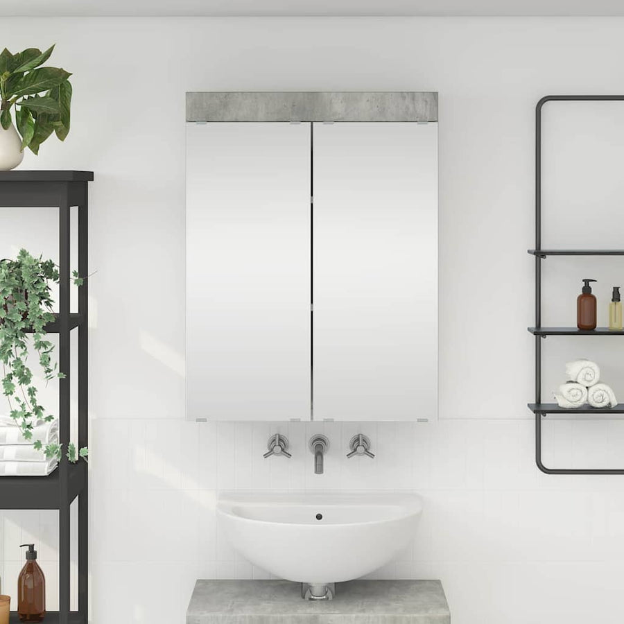 Badkamer spiegelkast TULUM Beton Grijs 60 x 16,5 x 78 cm