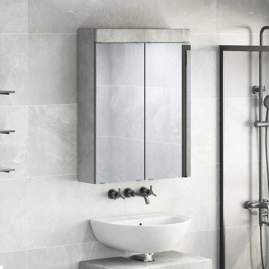 Badkamer spiegelkast TULUM Beton Grijs 60 x 16,5 x 78 cm