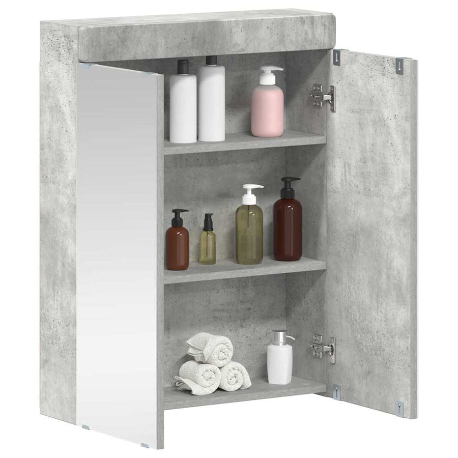 Badkamer spiegelkast TULUM Beton Grijs 60 x 16,5 x 78 cm