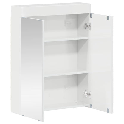 Badkamer spiegelkast TULUM Hoogglans wit 60 x 16,5 x 78 cm