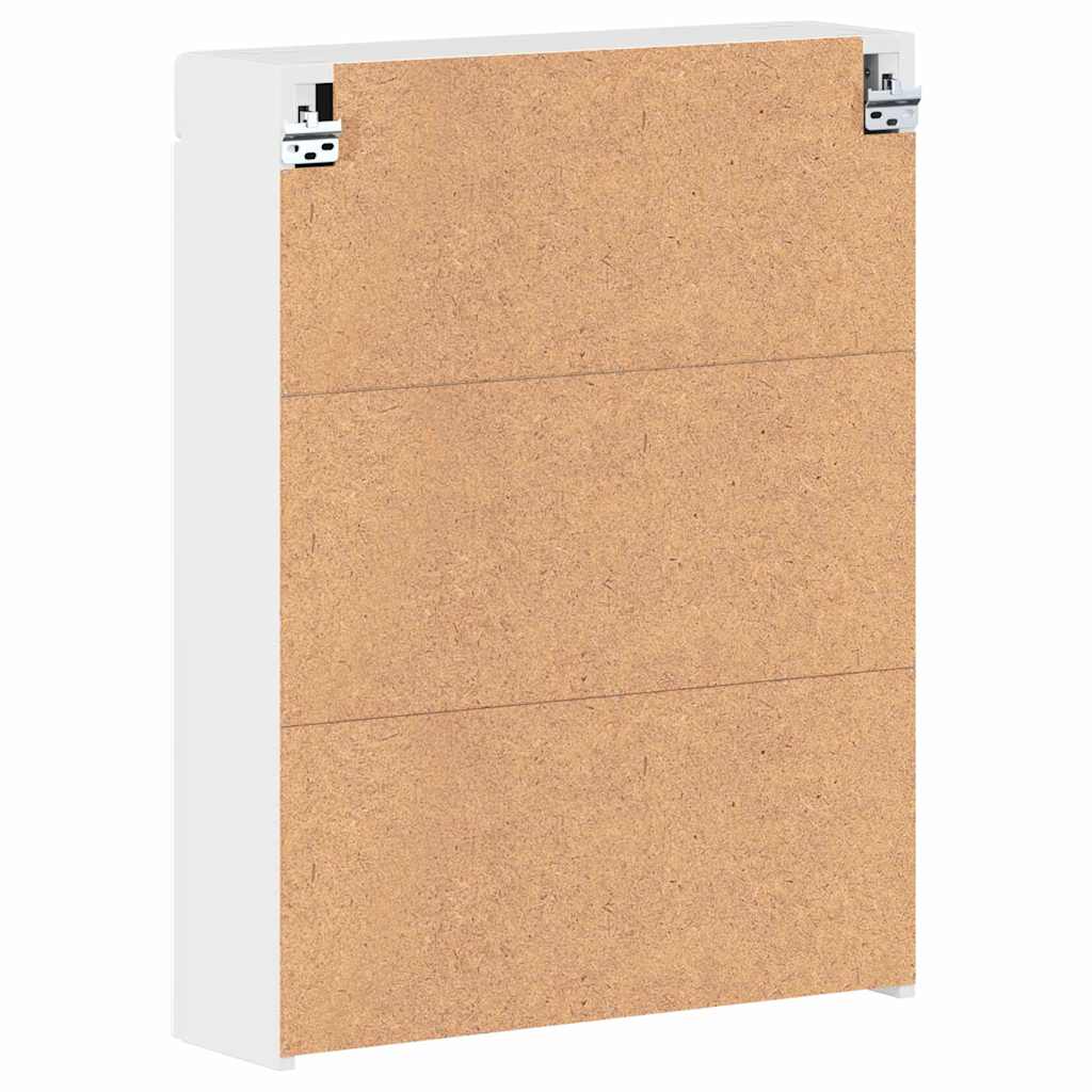 Badkamer spiegelkast TULUM Hoogglans wit 60 x 16,5 x 78 cm