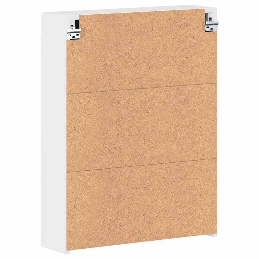 Badkamer spiegelkast TULUM Hoogglans wit 60 x 16,5 x 78 cm