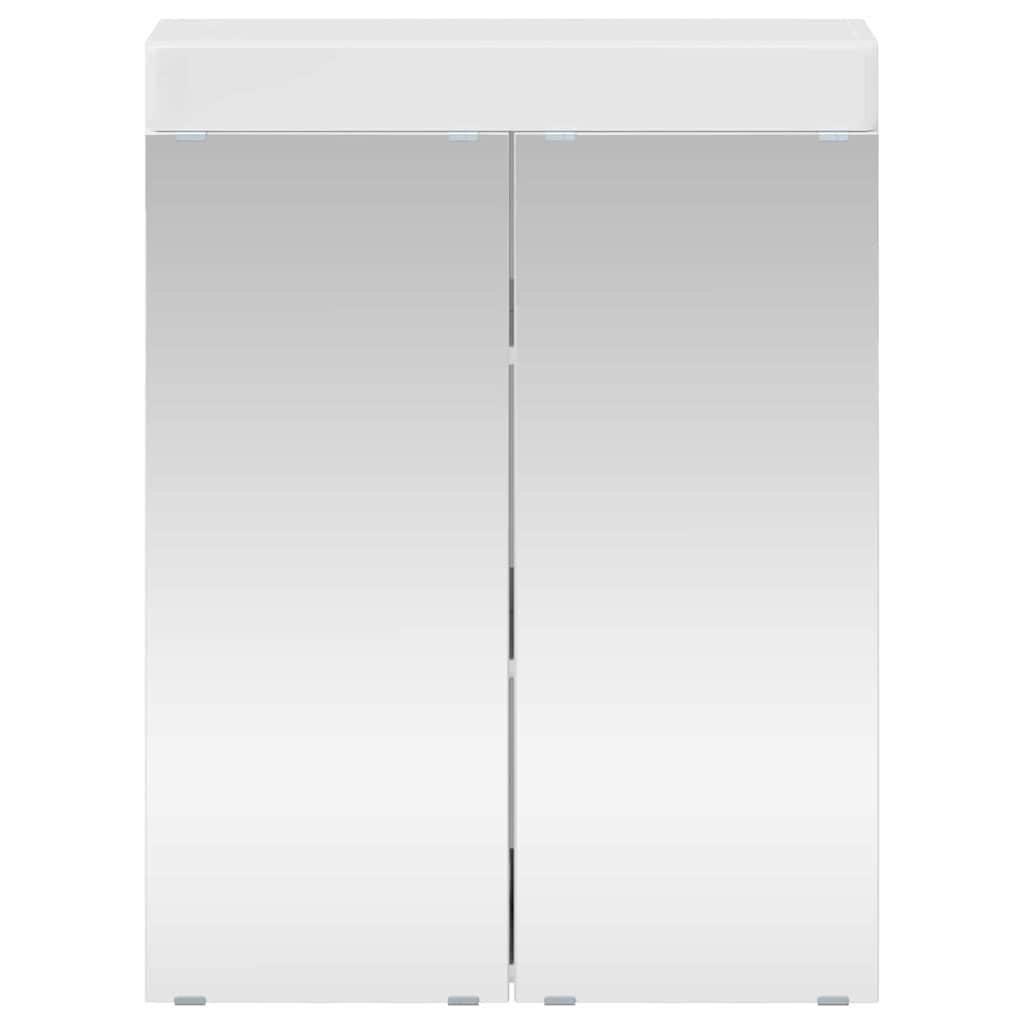Badkamer spiegelkast TULUM Hoogglans wit 60 x 16,5 x 78 cm