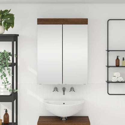 Badkamer spiegelkast TULUM Bruin Eiken 60 x 16,5 x 78 cm