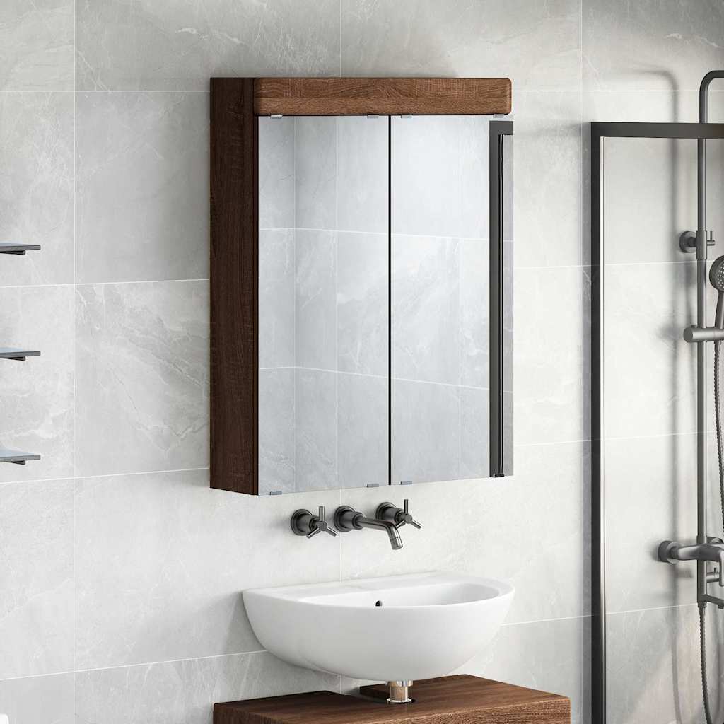 Badkamer spiegelkast TULUM Bruin Eiken 60 x 16,5 x 78 cm