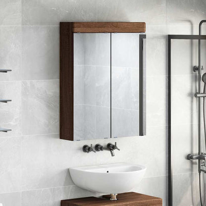 Badkamer spiegelkast TULUM Bruin Eiken 60 x 16,5 x 78 cm