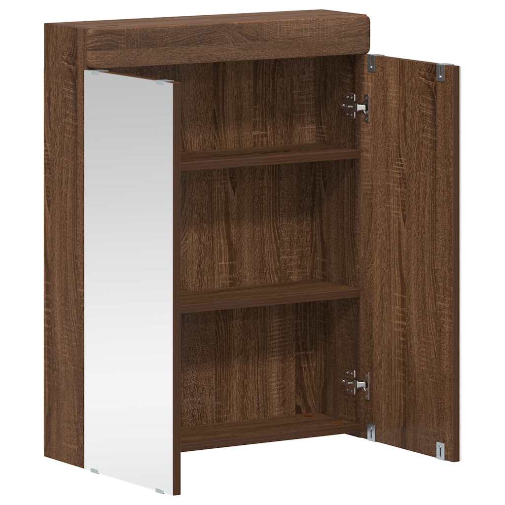 Badkamer spiegelkast TULUM Bruin Eiken 60 x 16,5 x 78 cm