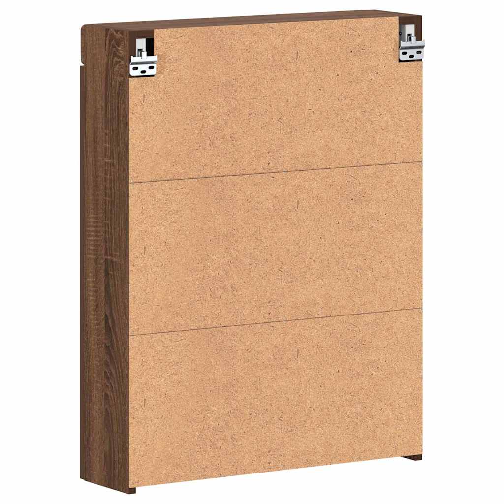 Badkamer spiegelkast TULUM Bruin Eiken 60 x 16,5 x 78 cm
