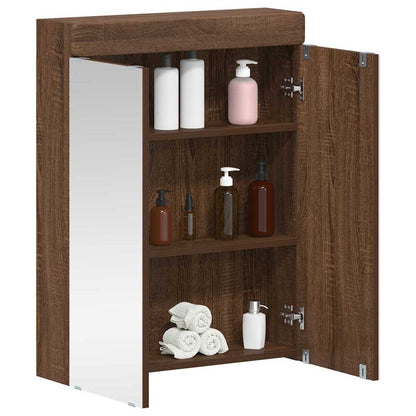 Badkamer spiegelkast TULUM Bruin Eiken 60 x 16,5 x 78 cm
