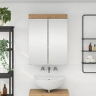 Badkamer spiegelkast 60x16,5x78 cm artisan eiken