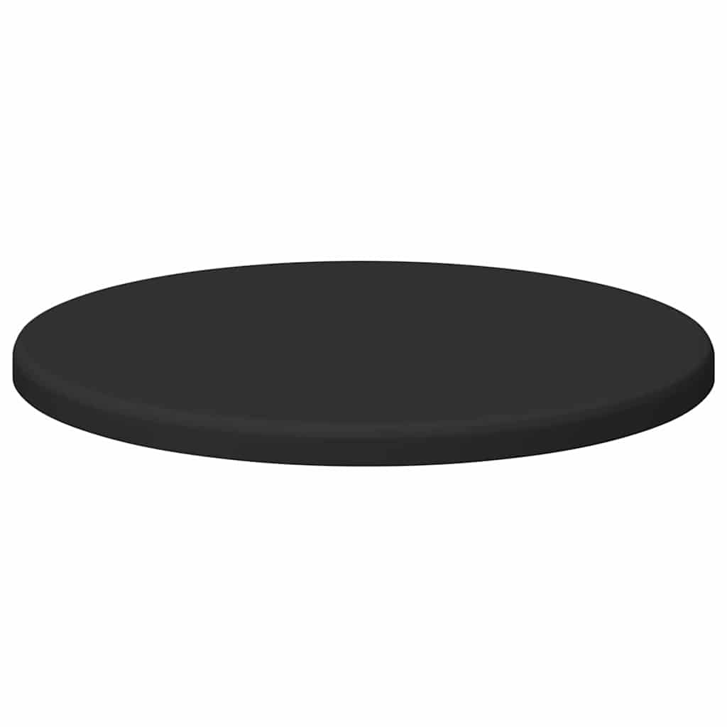 Tafelblad Zwart Ø 30 x 1,5 cm Bewerkt hout