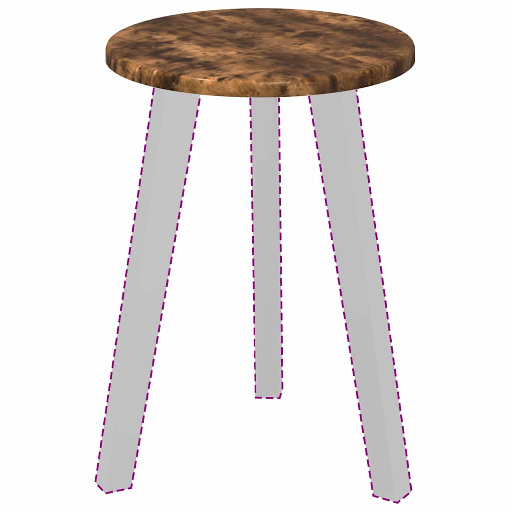 Tafelblad Gerookt eiken 30 x 30 x 1,5 cm Bewerkt hout