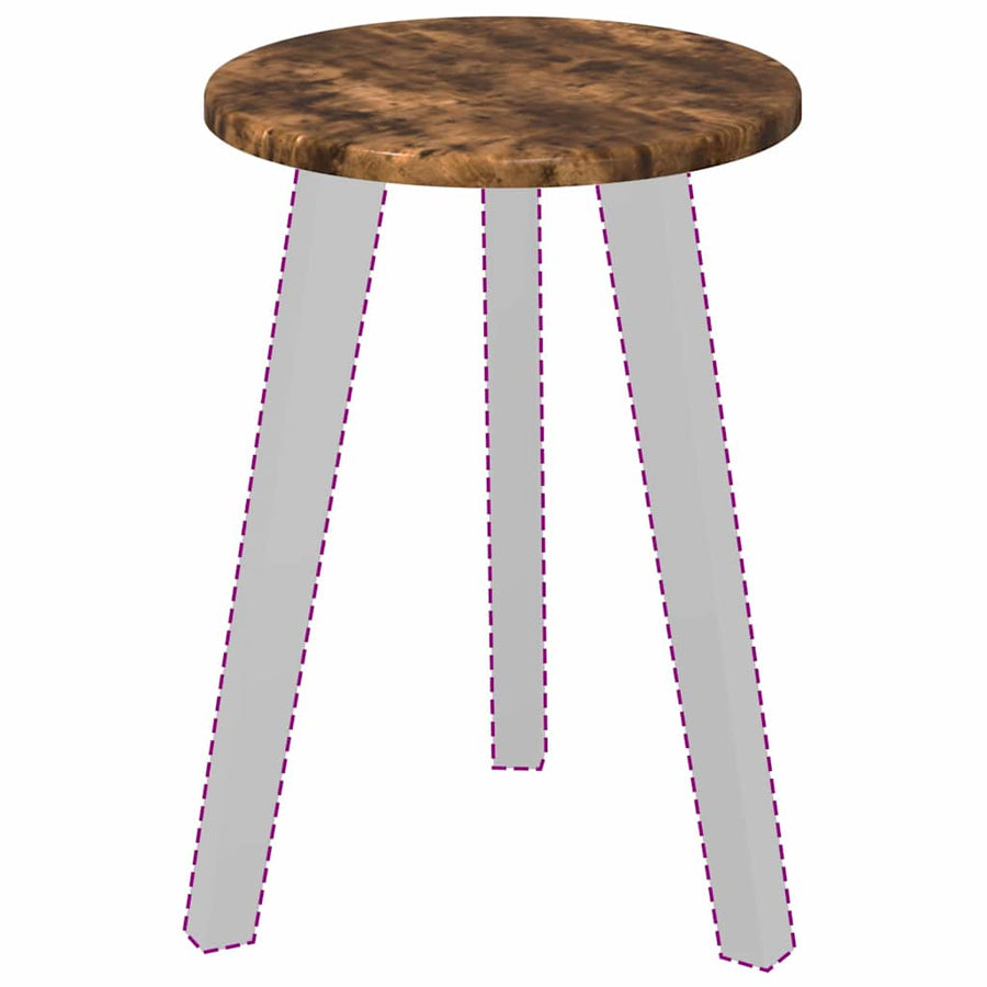 Tafelblad Gerookt eiken 30 x 30 x 1,5 cm Bewerkt hout