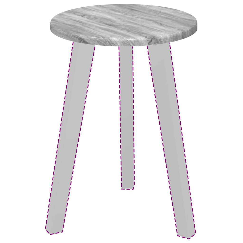 Tafelblad Grijs Sonoma 30 x 30 x 1,5 cm Bewerkt hout