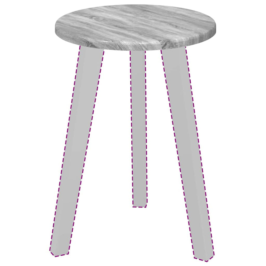 Tafelblad Grijs Sonoma 30 x 30 x 1,5 cm Bewerkt hout