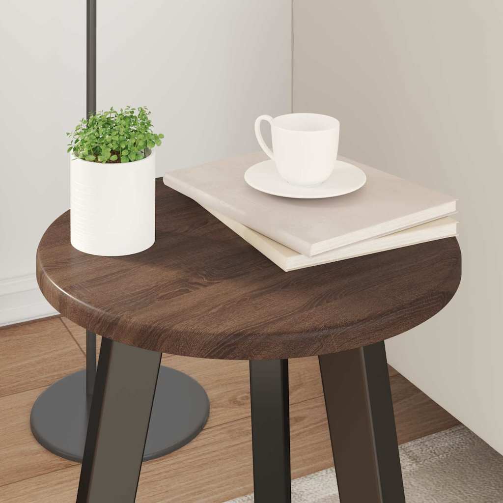 Tafelblad bruin eikenkleur 30 x 30 x 1,5 cm Bewerkt hout