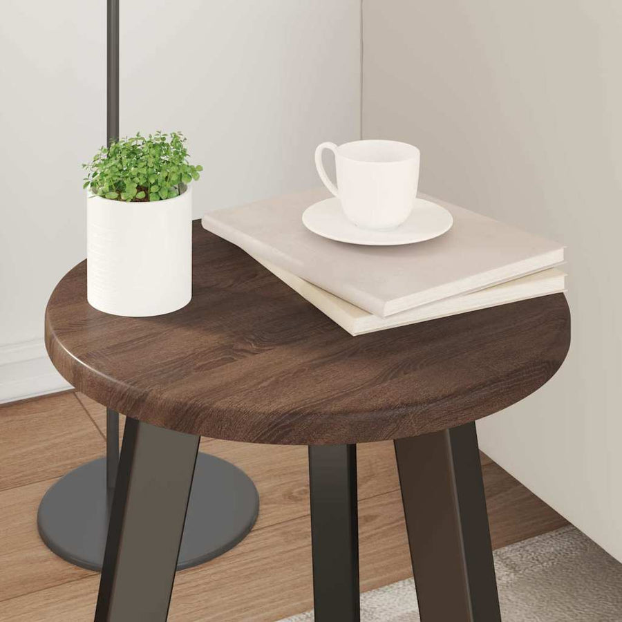 Tafelblad bruin eikenkleur 30 x 30 x 1,5 cm Bewerkt hout
