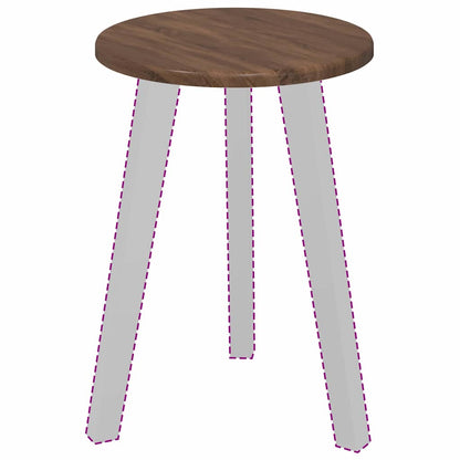 Tafelblad bruin eikenkleur 30 x 30 x 1,5 cm Bewerkt hout
