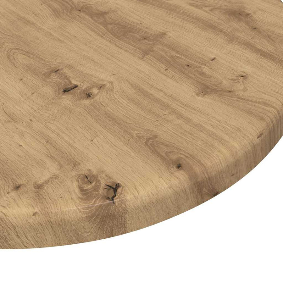 Tafelblad artisanaal eikenkleurig 30 x 30 x 1,5 cm Bewerkt hout