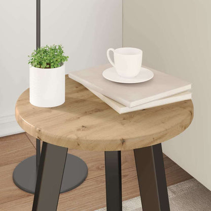 Tafelblad artisanaal eikenkleurig 30 x 30 x 1,5 cm Bewerkt hout