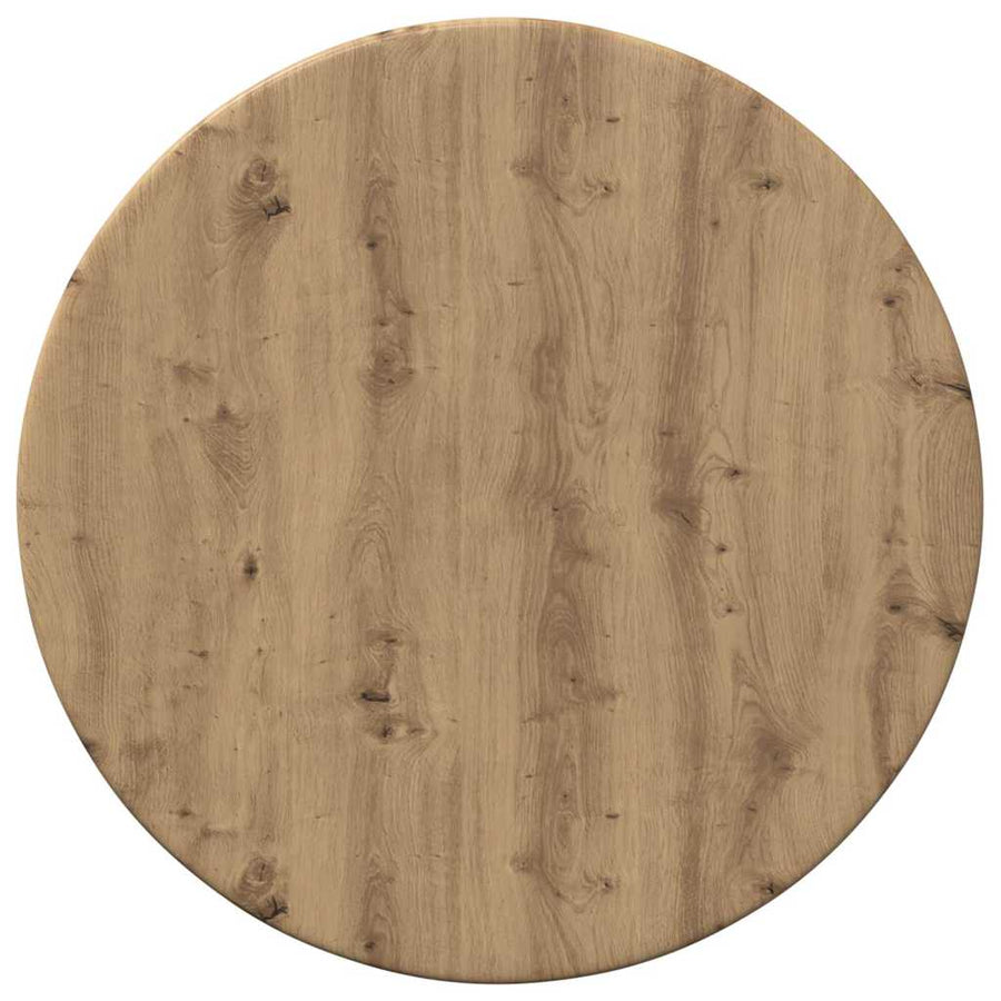Tafelblad artisanaal eikenkleurig 30 x 30 x 1,5 cm Bewerkt hout