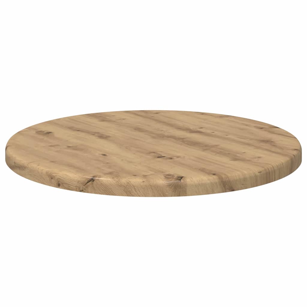 Tafelblad artisanaal eikenkleurig 30 x 30 x 1,5 cm Bewerkt hout