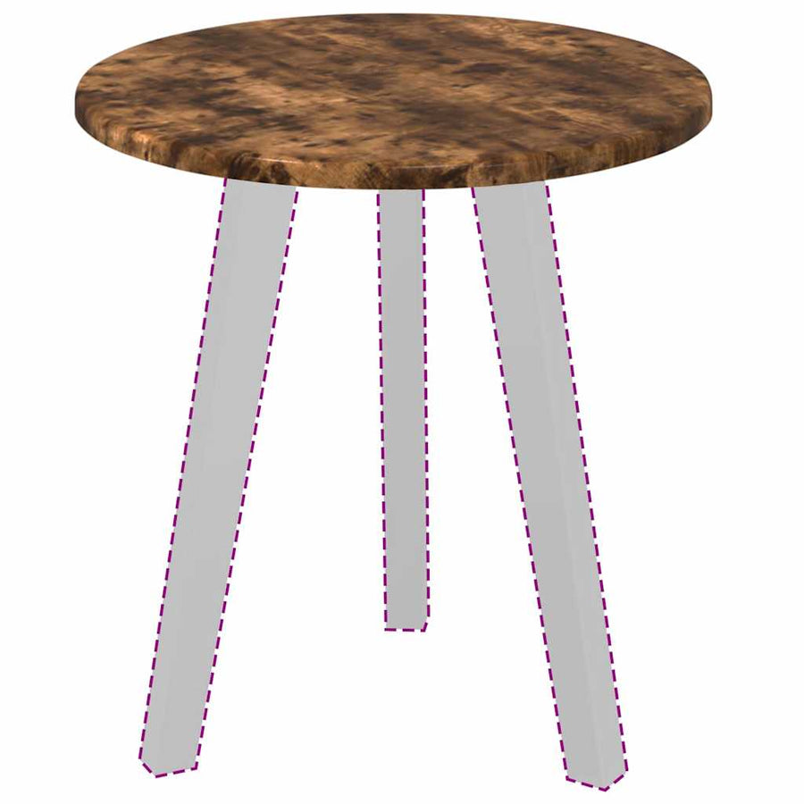 Tafelblad Gerookt eiken 40 x 40 x 1,5 cm Bewerkt hout